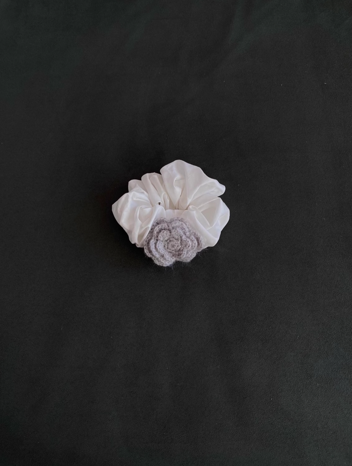 Wool Camellia Hair Tie