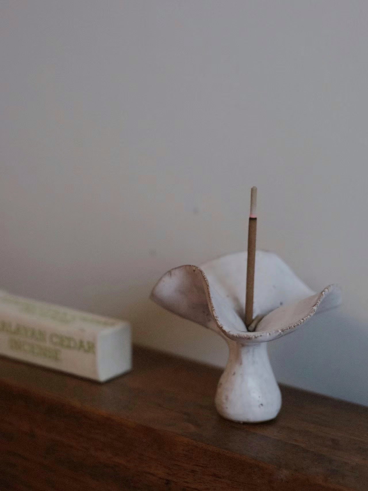 Handmade Petal ceramic incense burner, Incense Holder for Sticks